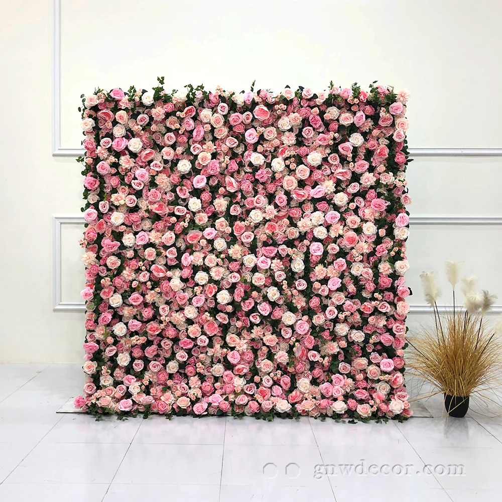GNW Flower wall backdrop wedding flower wall arch runner garland wedding decoration artificial flower arrangement back-ground