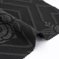 ABAYA FABRIC MANUFACTURER SUPPLY Newest Fashion Floral Jacquard Design Customized Color Abaya Material Polyester Fabric