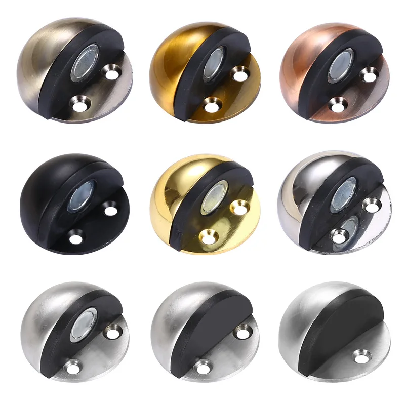 Low Dome Floor Door Stop H 25.4 x Diameter 44.5mm Stainless Steel Floor Door Stopper