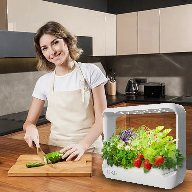 Intelligent Herb Garden Planter Self Watering Decorative Planter Pot 2022 Smart Home Minimalist Indoor Garden ABS Kitchen Plants