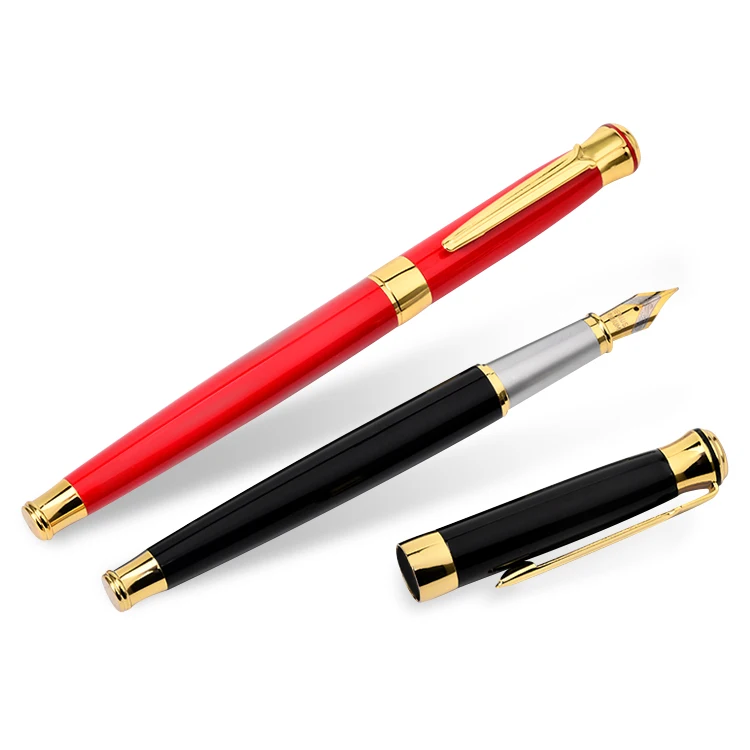 Wholesale and Retail Custom Metal Pen Logo Welcome Luxury Writing Pen Classic Fountain Pen Stylo Plume