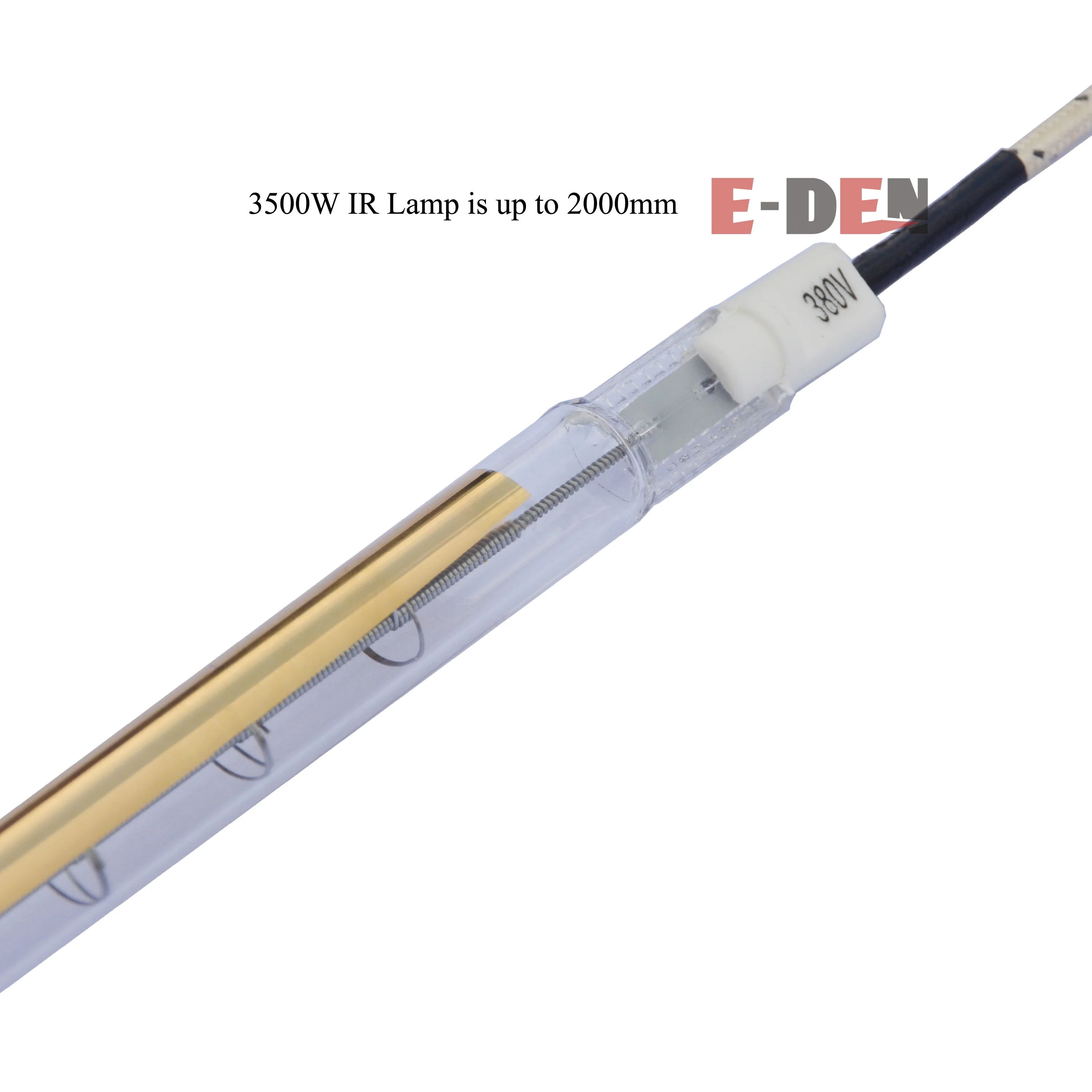 400mm 1000W Heating Single Tube Halogen Short Wave Infrared Radiator Lamp