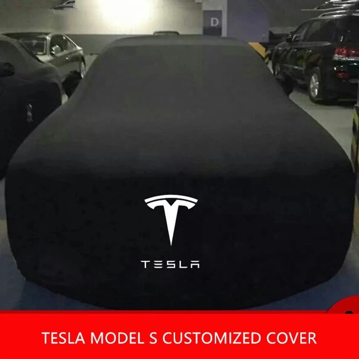 
Universal luxury Satin Spandex Waterproof and UV Protection Tesla Model 3 outdoor Car Cover 