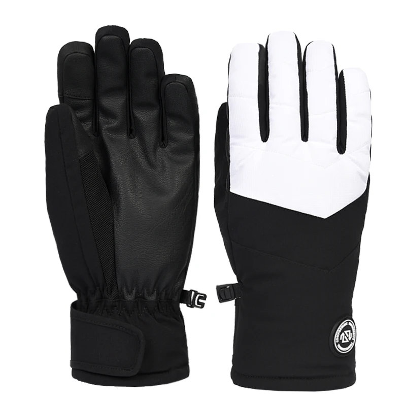 Custom Winter Gloves Insulated Snow Glove Men Ski Gloves Waterproof with PU Palm