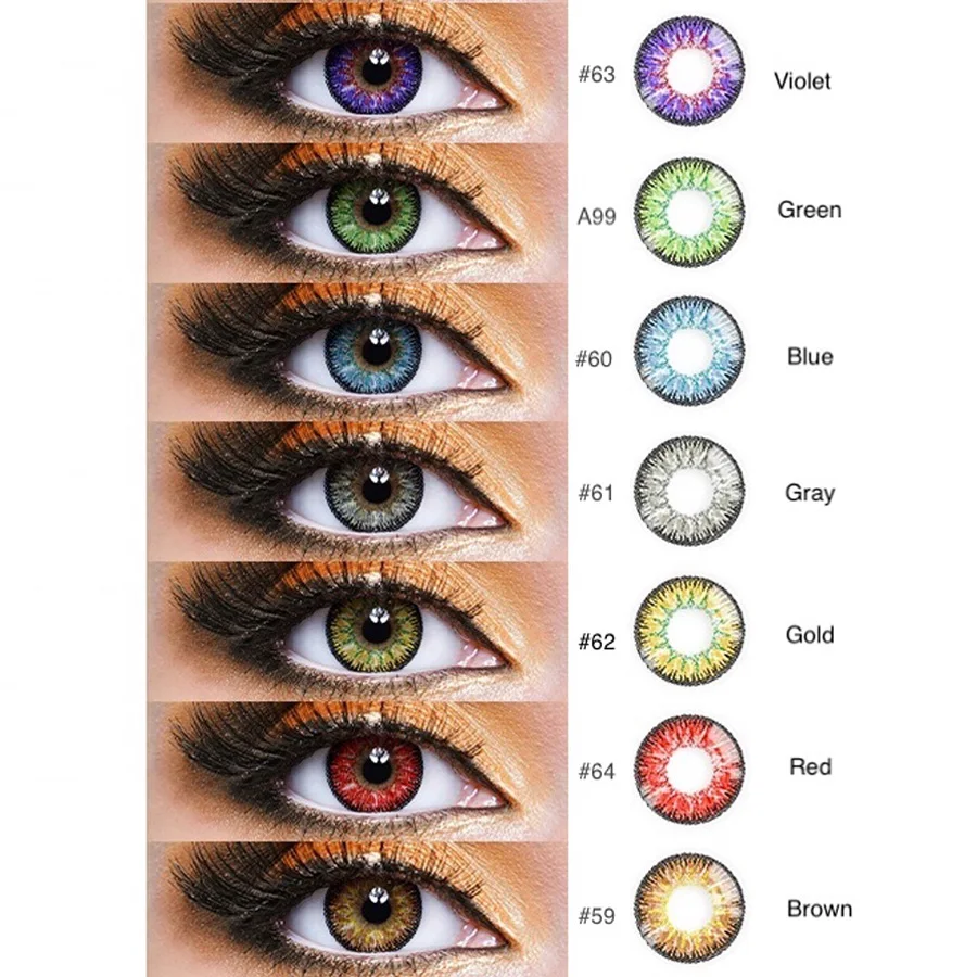 14.5mm Vega Vika cosplay wholesale lenses color fancy look colored contacts for brown eyes image