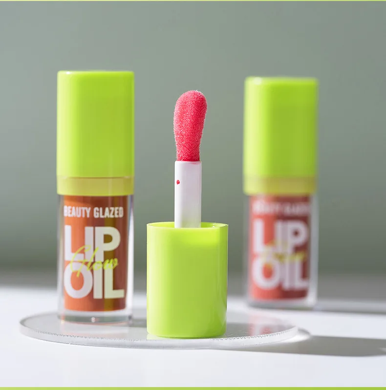 Beauty glazed  High shine non-sticky lip gloss hydrating lustrous clear lip plumper oil factory
