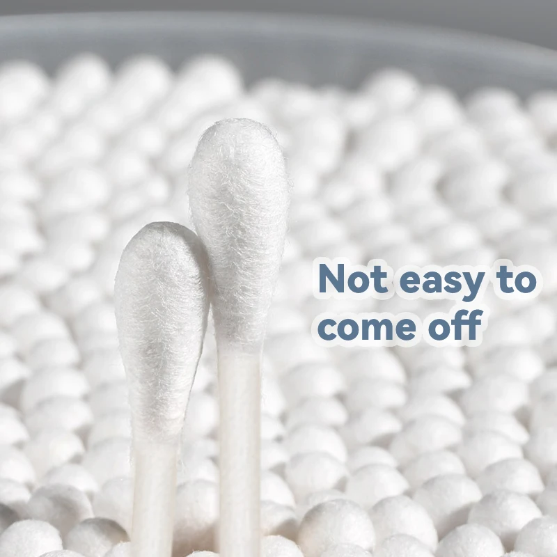 YANGRUI 375 Count Cotton Swabs(Pack of 1)BPA Free Eco-friendly Cotton Swab Paper Stick  Double Round Ear Swabs