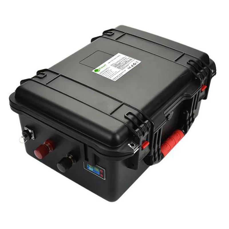 Портативный водонепроницаемый 12V 24V 100ah 200ah 300ah 400ah 500ah литий-ионный полимерный аккумулятор Встроенный BMS легкий и маленький объем