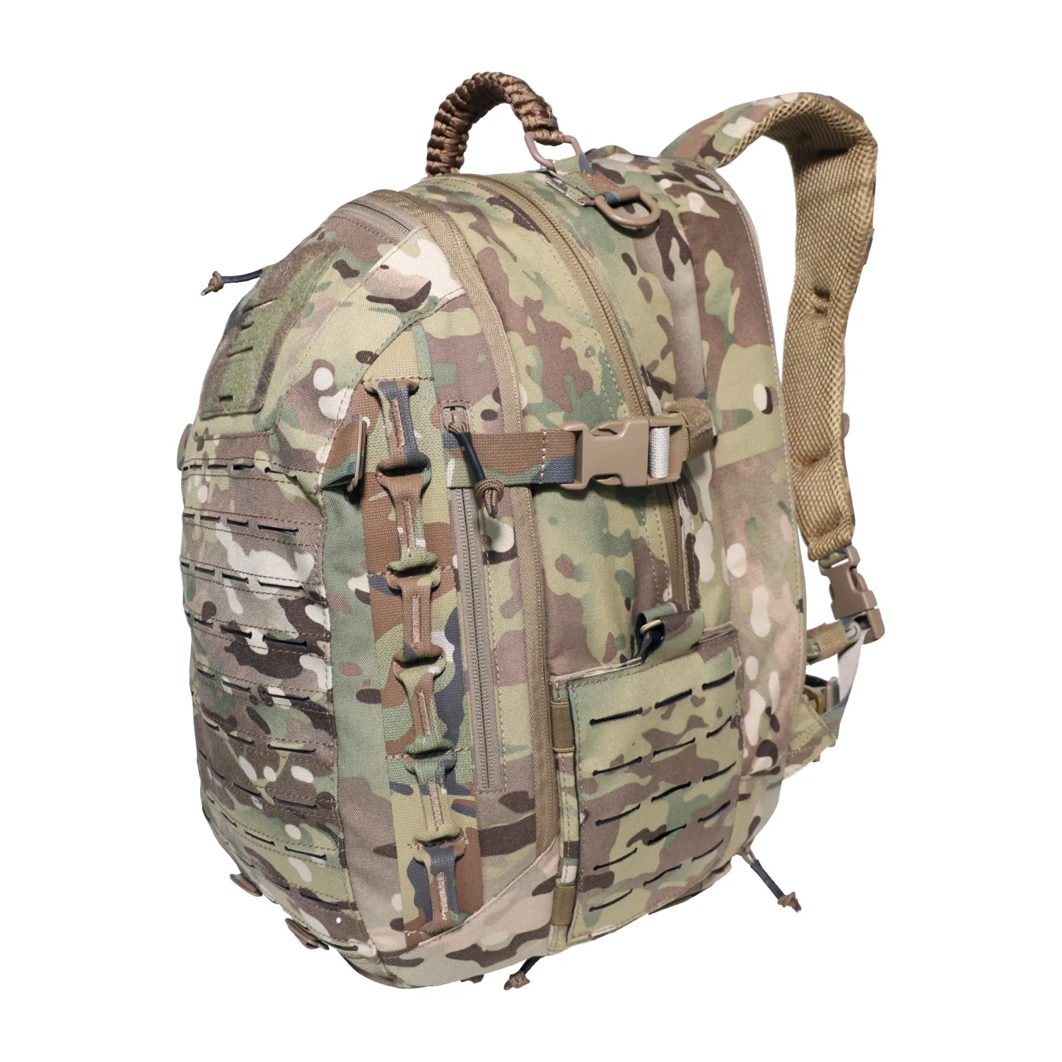 Military Multifunction Tactical Backpack Laser Cut with Waist Belt Lightweight Hunting Backpack Rucksack with Gun Case Outdoor