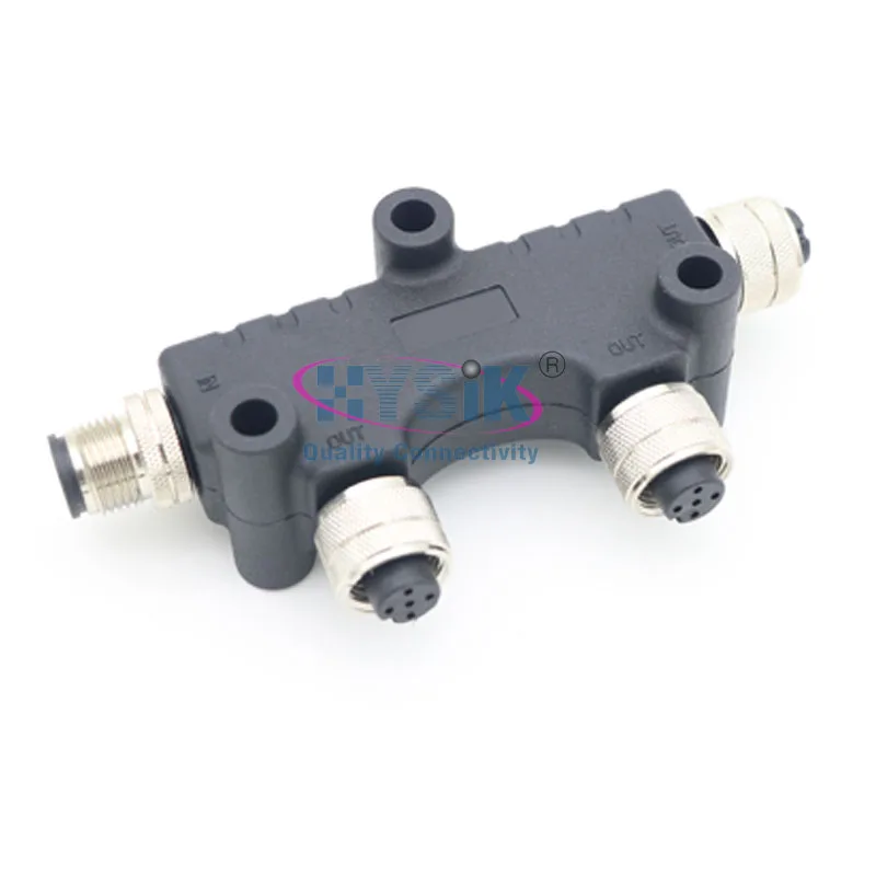 Nmea2000 M12 Connector Signal Molding Plastic Waterproof IP67 M12 5 Pin Connector A Coded NMEA2000 display Connector