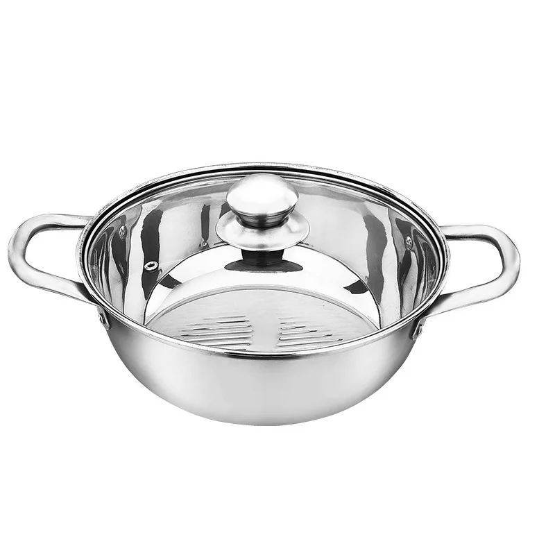 Clear Soup Pot Hot Pot Cooker Food Grade Wholesale High Quality Primary Color Non Magnetic Stainless Steel Soup & Stock Pots
