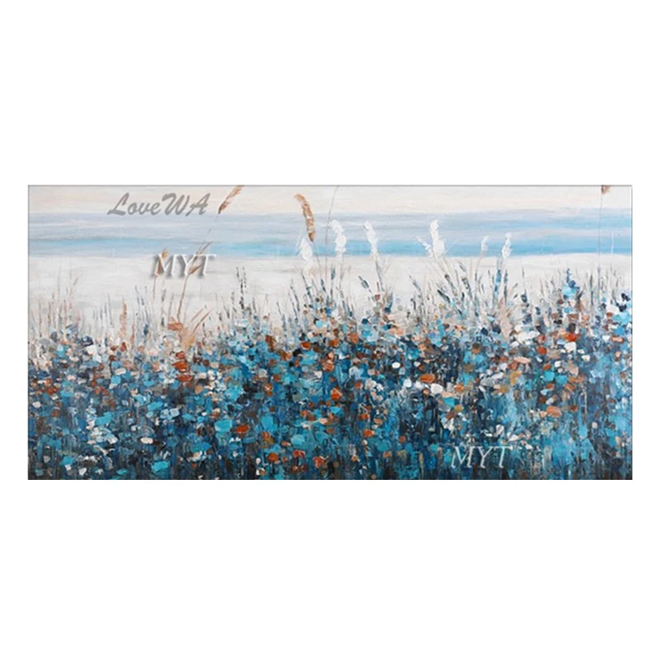 Современные Настенные Подвески Абстрактное Искусство Ручная работа палитра нож цветок 3D текстурированная масляная живопись