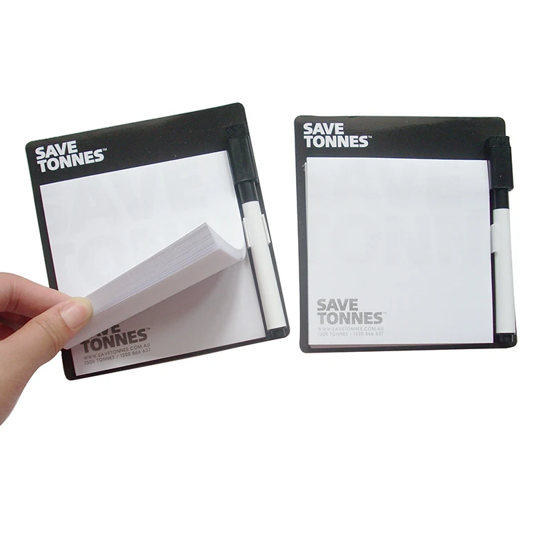 Custom 50sheets magnet memo /  magnet fridge sticky notes with marker pen