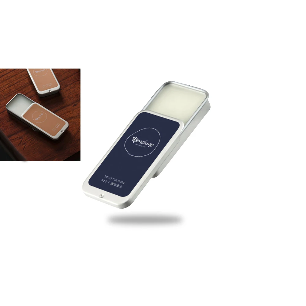 Low Moq Mini Custom Lip Balm Packaging Slide Metal Tin Box