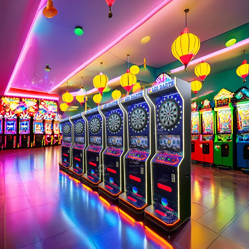 High Quality Coin Operated Arcade Darts Board Indoor Electronic Entertainment Machine High Performance Darts Game