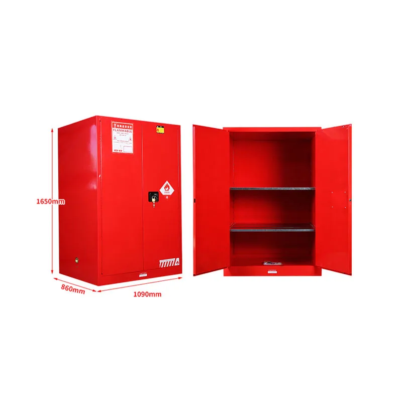 Steel Red Laboratory Cabinet Biological Safety Flammable Cabinet Industrial 110GAL Chemical Storage Explosion-Proof Cabinet
