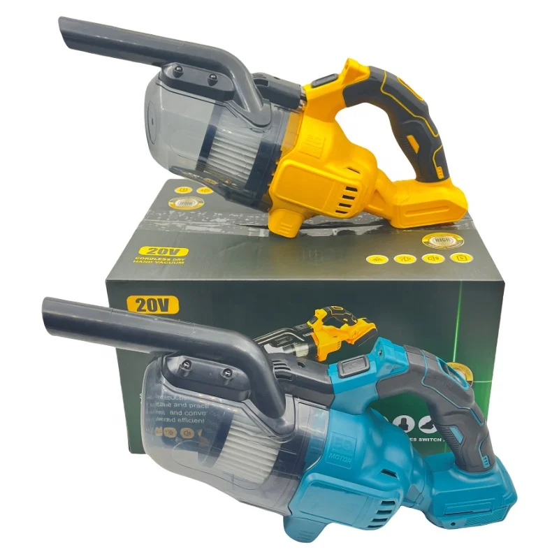 Portable cordless lithium battery vacuum cleaner, handheld brushless household car multifunctional electric vacuum cleaner