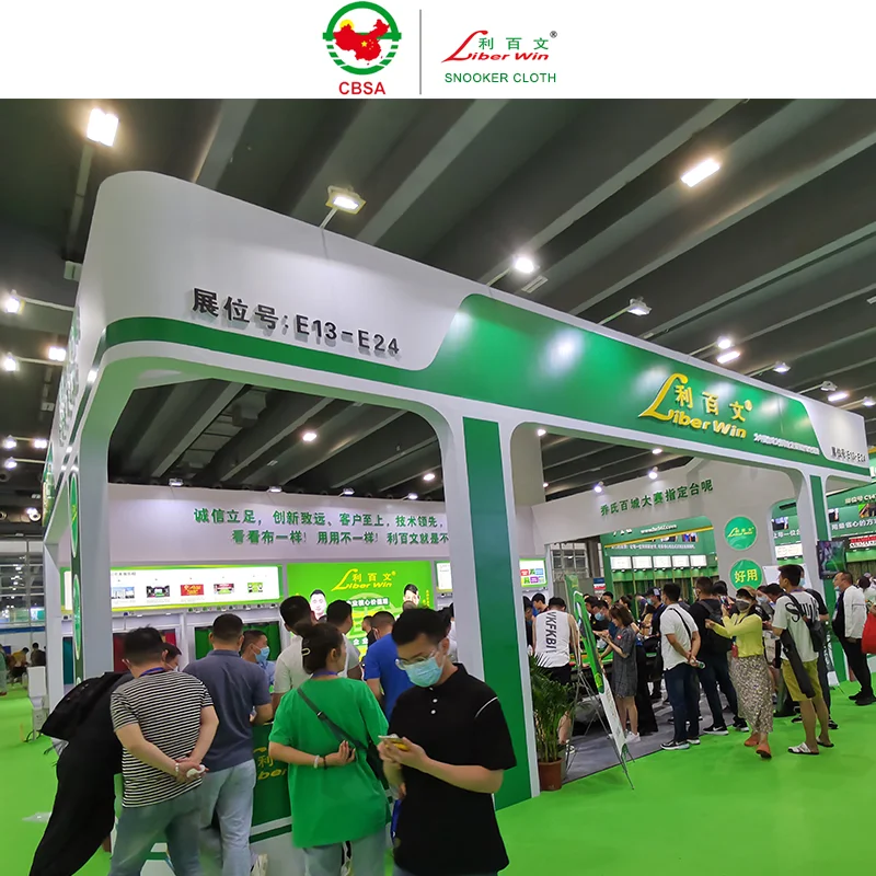 Tournament Liberwin 900 chaobao woolen napped cloth for 12FT snooker table with bed and cushion