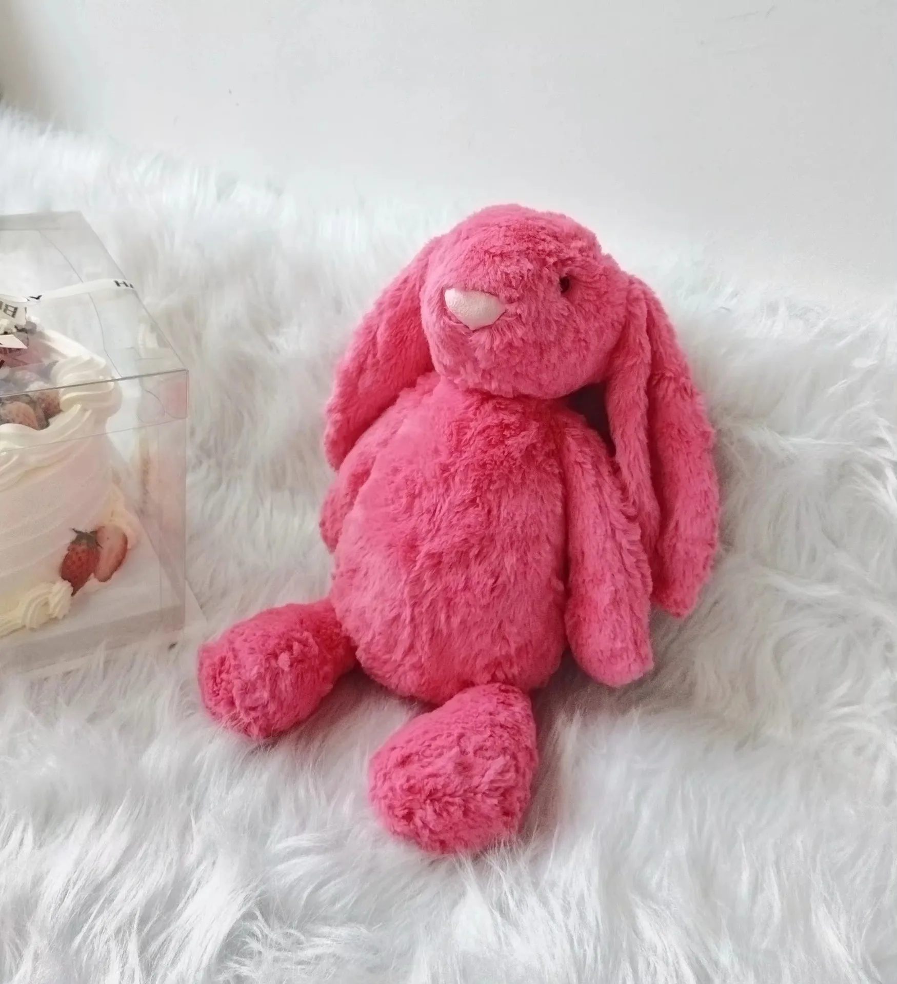 Greenmart Easter Rabbit Plush Toy Cute Stuffed Animal  Bunny Plush Toy Floppy Ears for Babies Holiday Gift