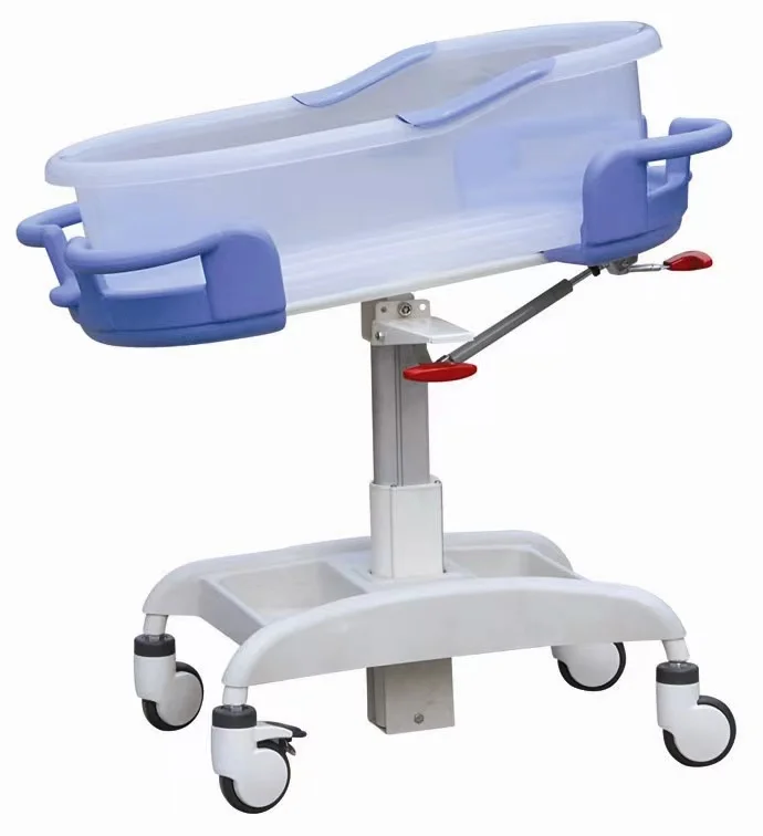 Children Medical Hospital Bed Hydraulic Adjustable ABS Plastic Furniture Hospital Baby Crib