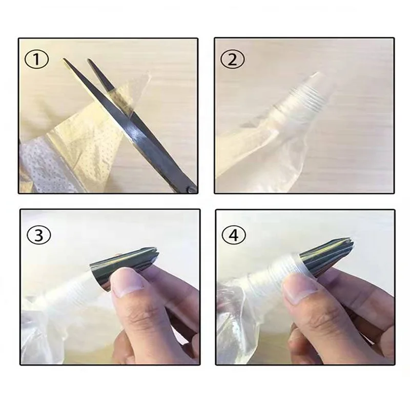 YABEICHU Popular 18pcs/set Stainless Steel Skirt Dress Cake Nozzle Cupcake Icing Piping Tips Cake Decorating Tools