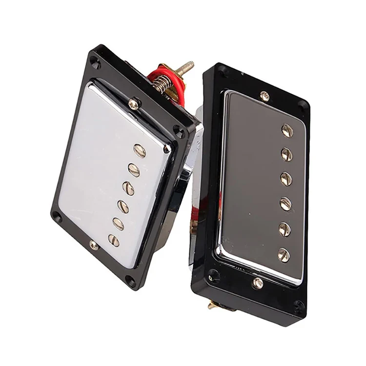Wholesale Ceramic Magnet Chrome Covers Humbucker LP Guitar Pickup With Black Rings Made in China