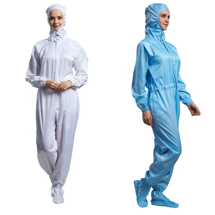 Clean room one piece jumpsuit esd anti-static coverall