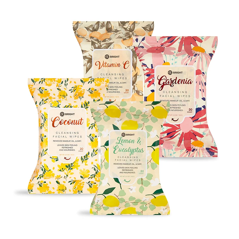 Makeup Remover Wipes Hydrate Skin Remove Oil And Dirt Organic Facial Cleansing Wipes