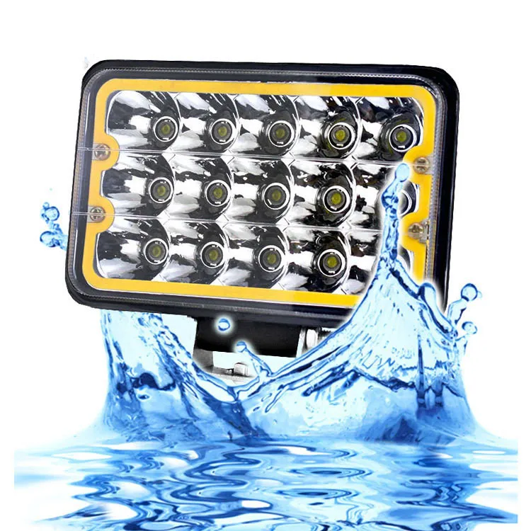 
Car led spotlight 4 inch 8 bead lens super bright truck modified light off-road vehicle 