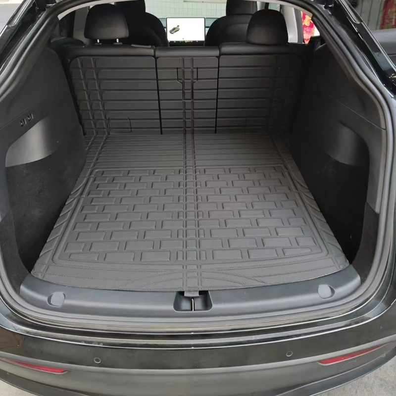 Anti slip TPR XPE Rear Cargo Mat with Backrest Mat for Tesla model Y