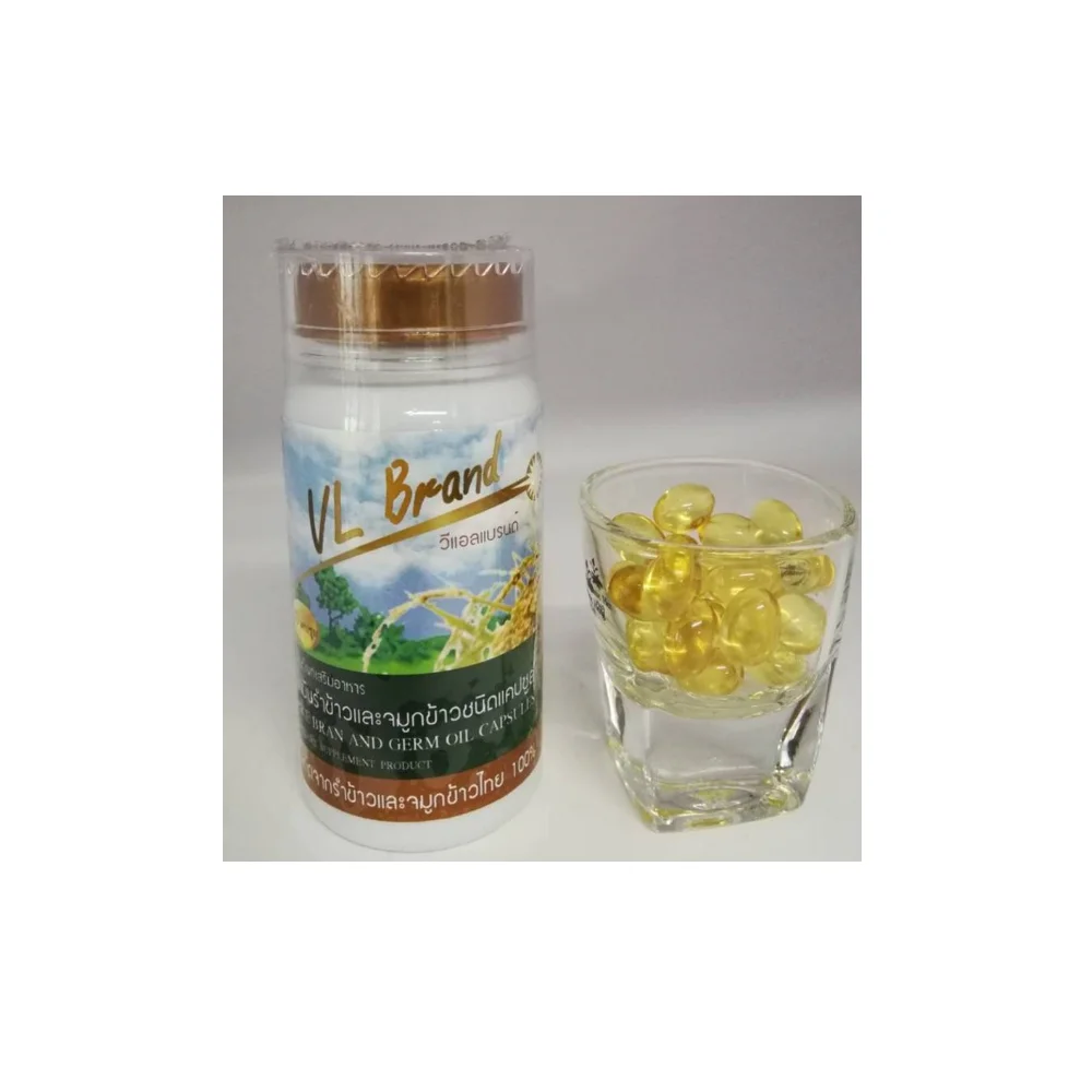 VL Brand Rice Barn And Germ Oil Primary Ingredient With Vitamin E Group 60 Capsule Per Piece From Thailand