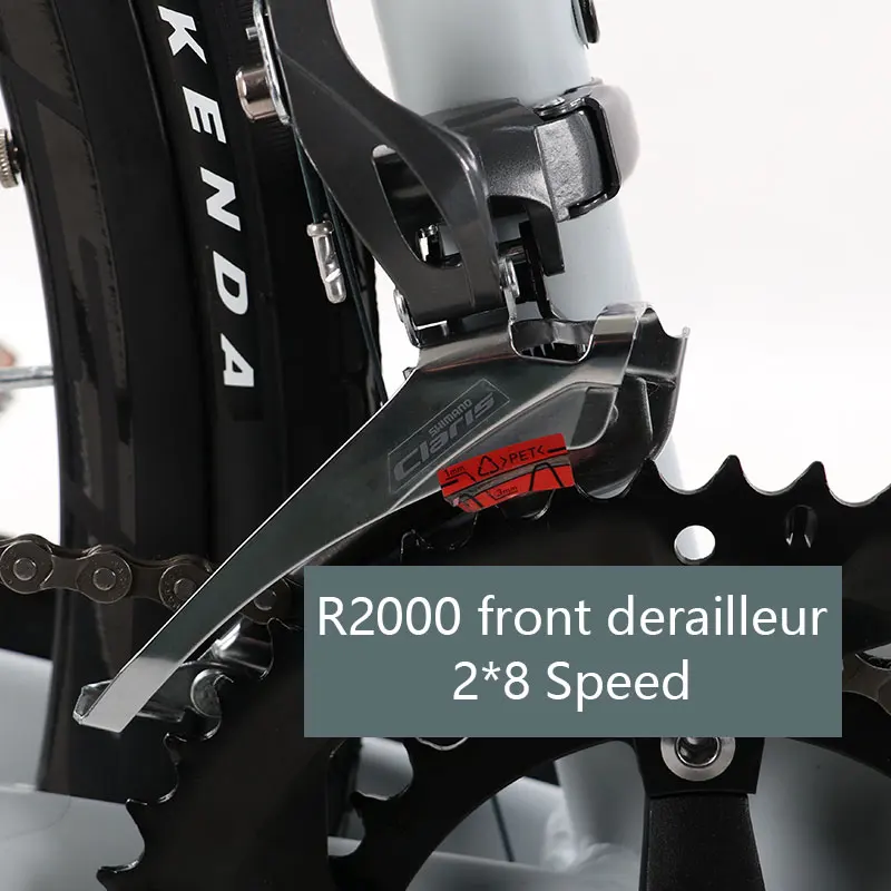 ALVAS CROSS COMP Road Bicycle R2000 2*8 speed Aluminum Alloy Line Pulling Disc Brake Leisure cycling men women student 700C