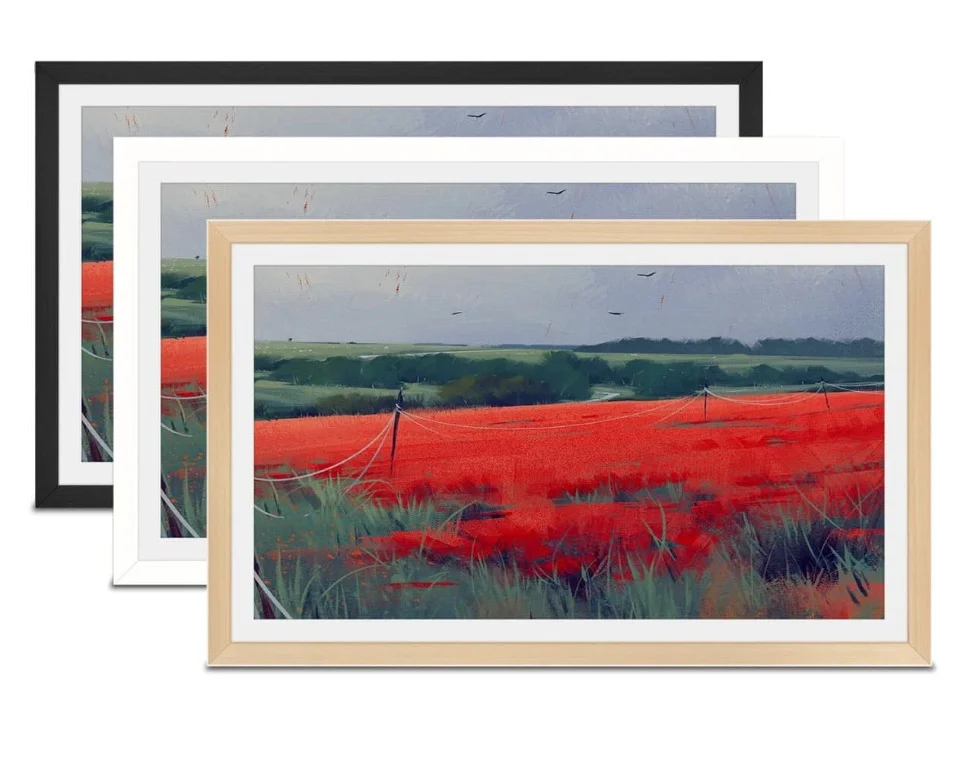 anti reflective smart digital signage wifi android 55 inch nft lcd digital photo wood frame display video advertising screen