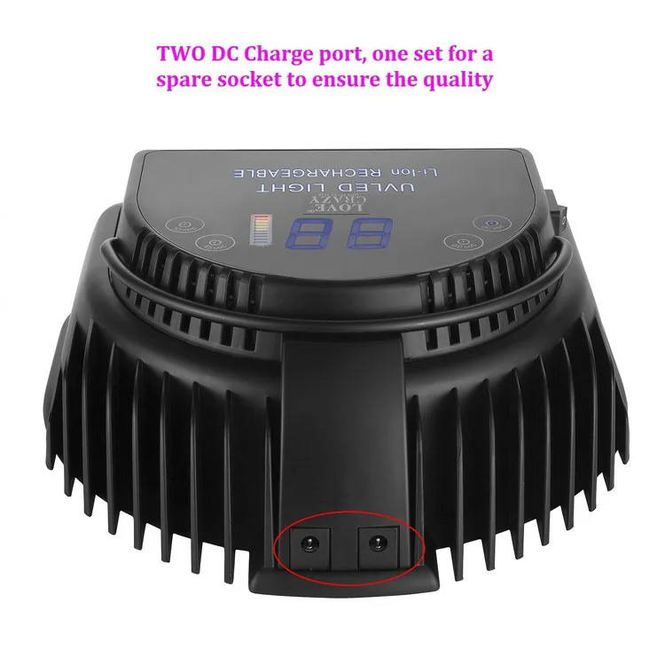 64W UV LED Nail Lamp Light Professional Nail Dryer Rechargeable Gel Nail Polish LED UV Light LCD Display-Infrared Hand Sensor