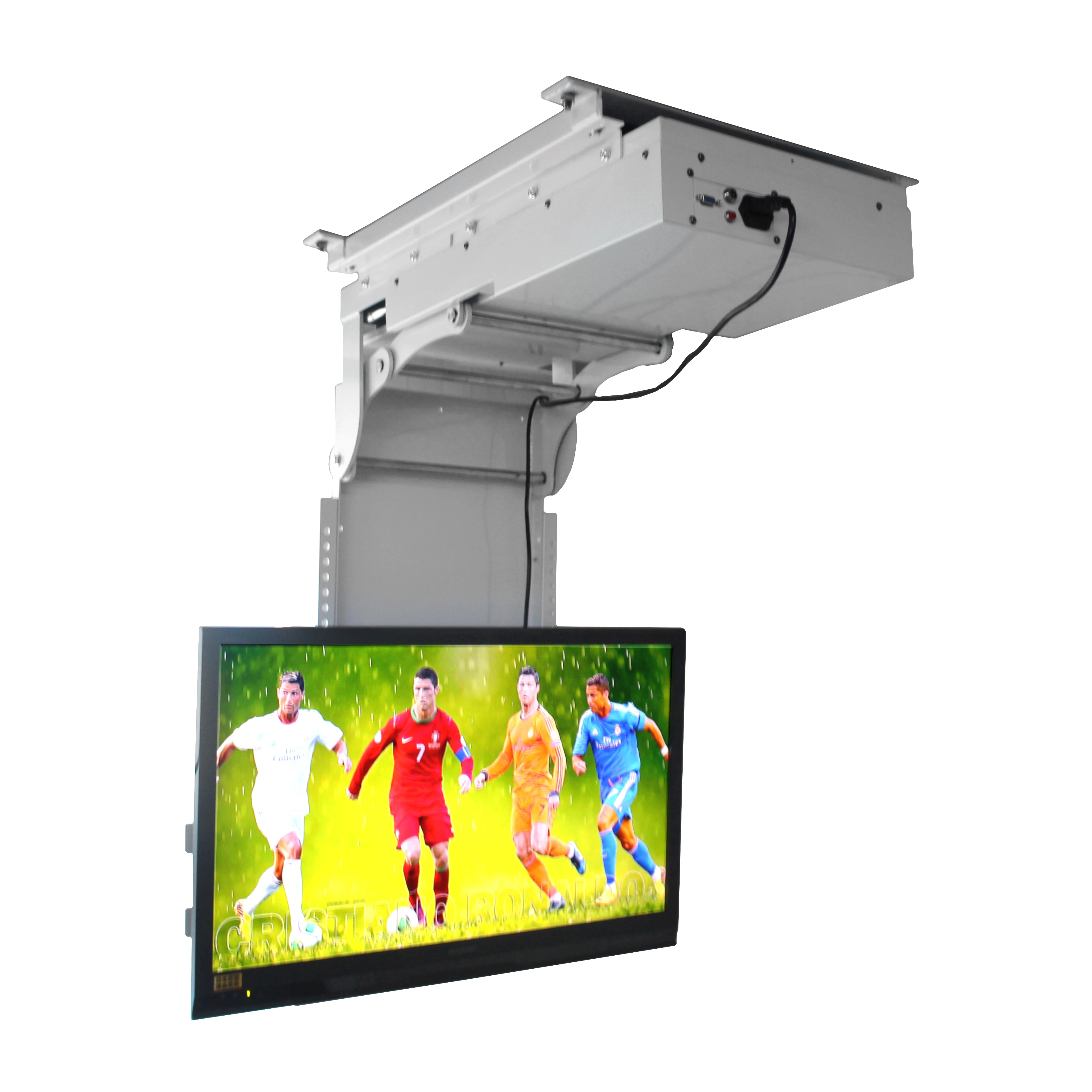 Электрический Потолочный кронштейн для телевизора с электроприводом/потолочный подъемник для телевизора с откидной крышкой