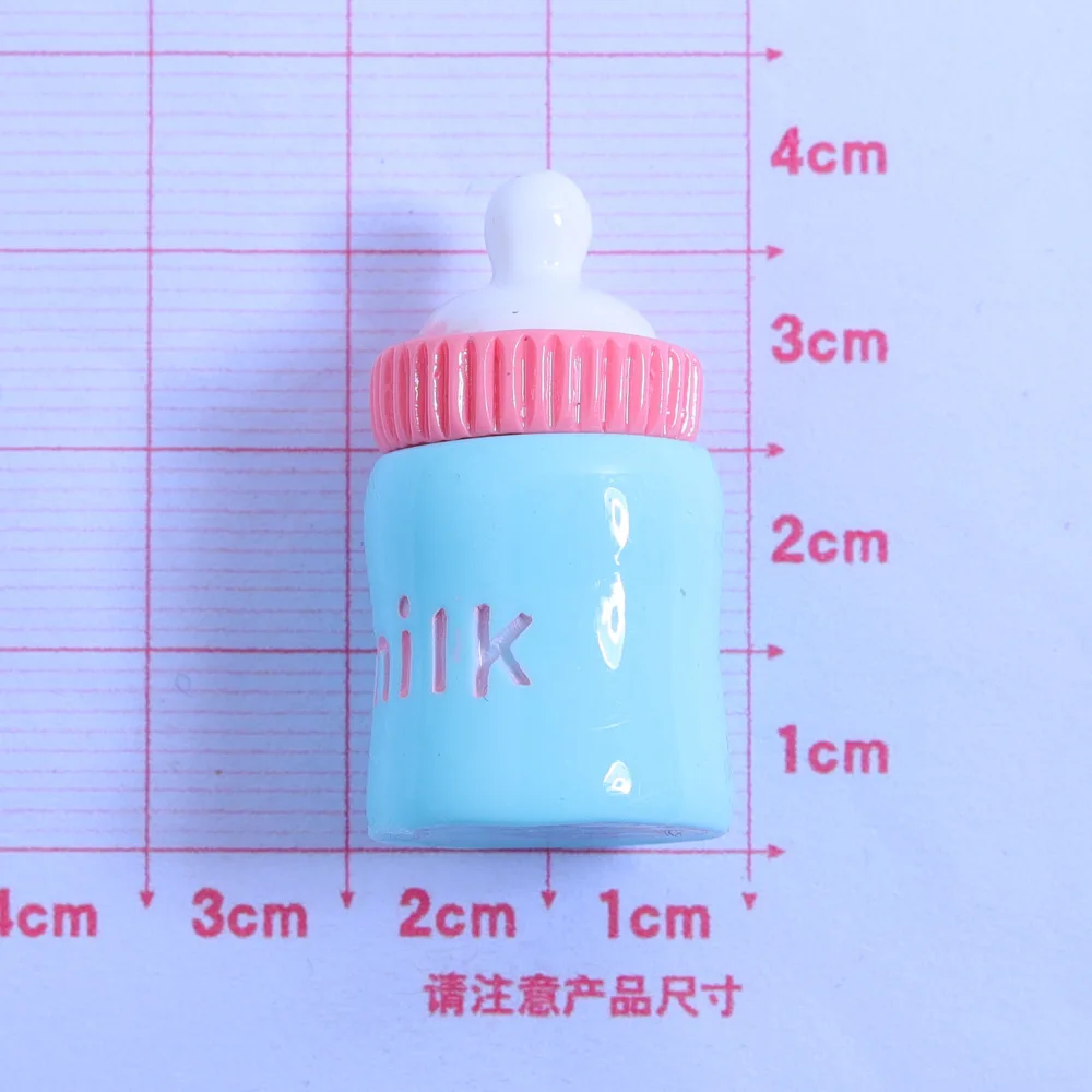 Kawaii 3D Baby Bottle Decoration Accessories Handmade Charming and Cute DIY wholesale resin art and craft supplies