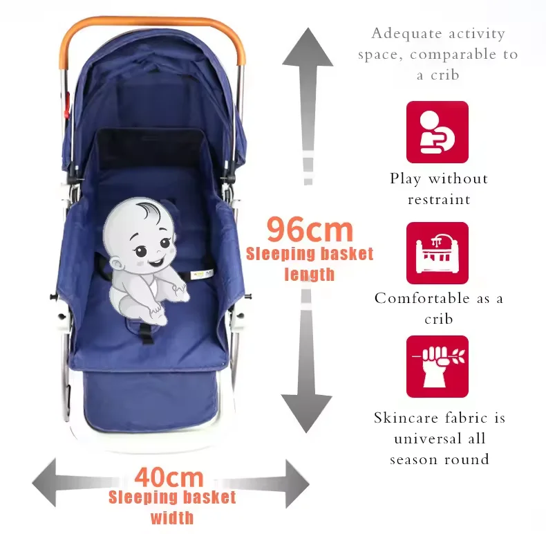 Wholesale  Newborn Foldable Portable Baby Stroller Travel Stroller for Children
