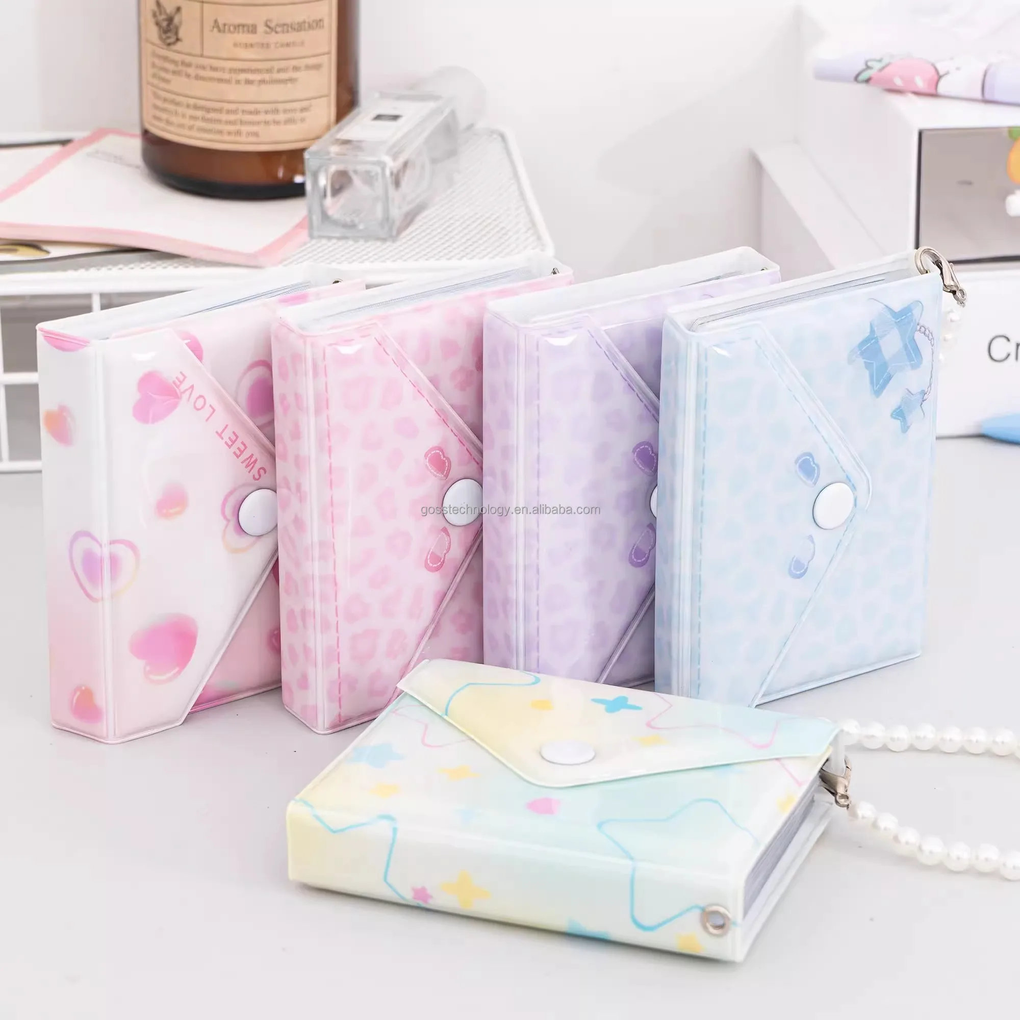 Goss Kpop Photocard Holder Custom PC Cardhollder PVC Glitter Holographic Card Sleeve for Idol Card/3 inch Photo for Kpop album