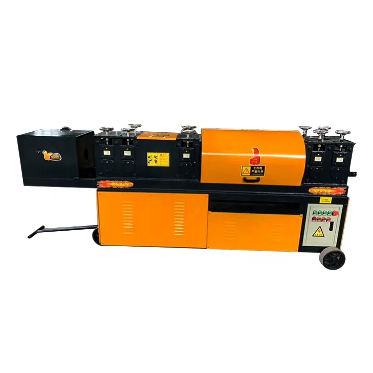 
High quality Semi-automatic long life Steel pipe straightening derusting and painting machine 