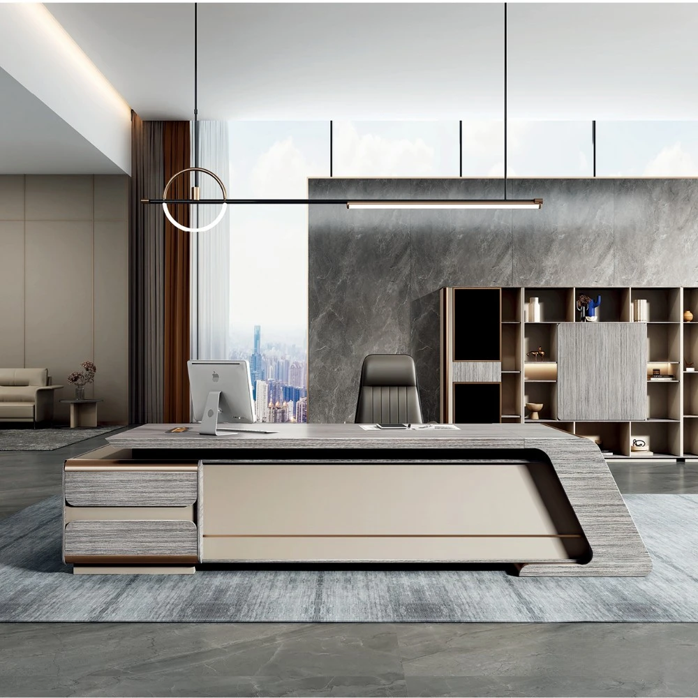 Modern office furniture desk light luxury CEO boss executive desk
