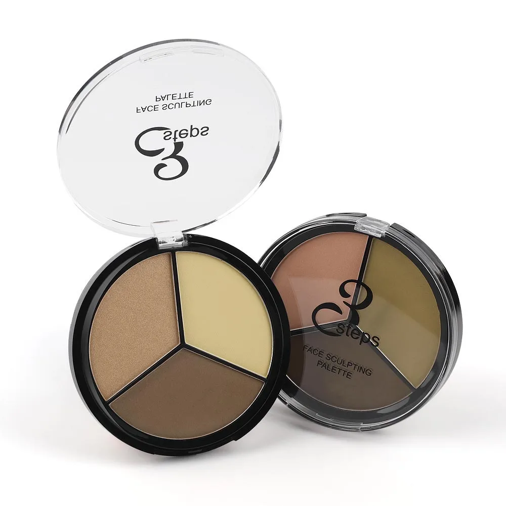OEM Best Price contour 3 Colors makeup palette private label highlight contour powder palette
