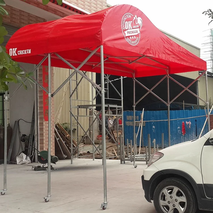 2021 Hot Sale Waterproof Retractable Folding Carport Metal Frame Car Garage Shelter With Wheels