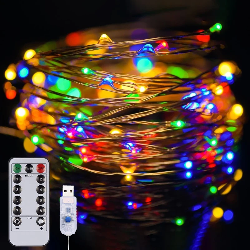 twinkly smart christmas tree lights controller 12m USB plug remote control led Christmas decoration