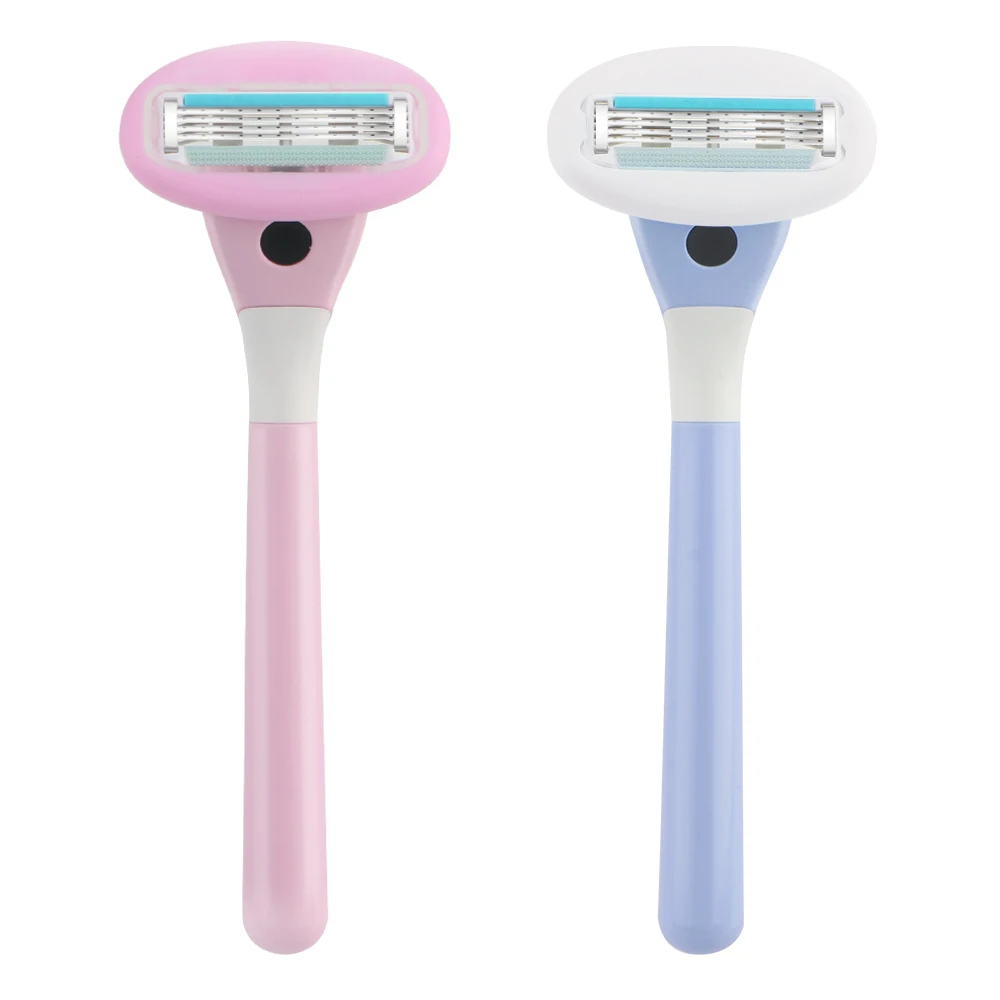High quality 4 blade system razor stainless steel shaving razor for women