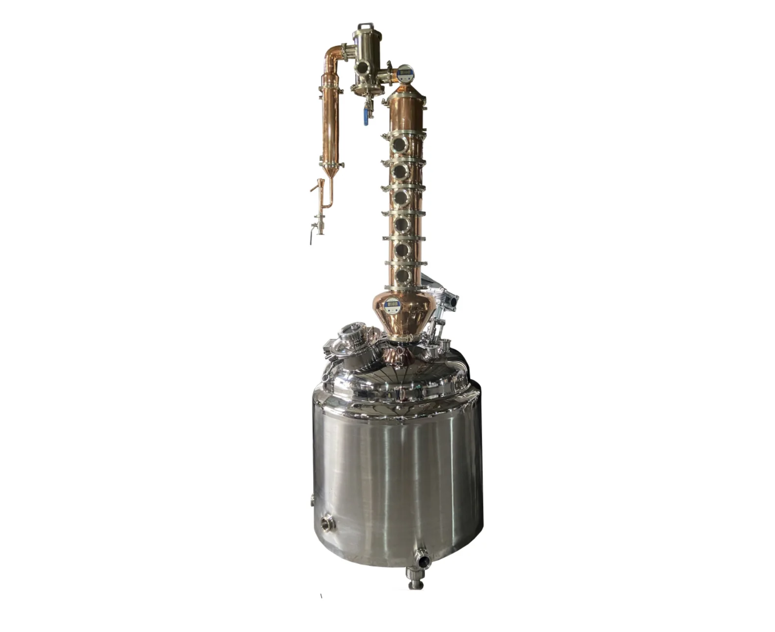 Towin 200L  Alcohol Distillery Equipment Copper Distillation Column Gin Still for Sale