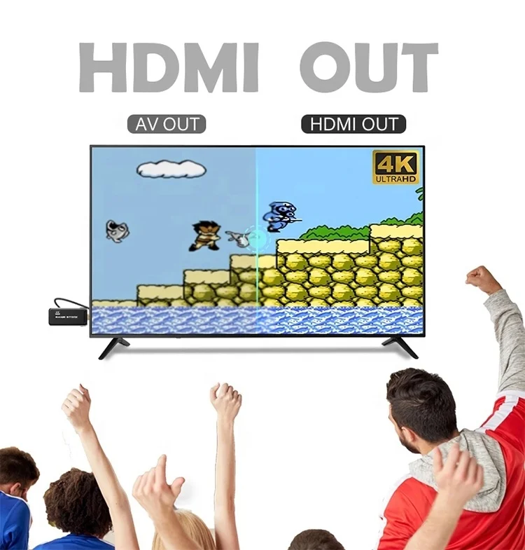  Sunchip G16 HDMI ТВ игровой консоли ручной классический 3000 + игры плеер беспроводной контроллер для семьи
