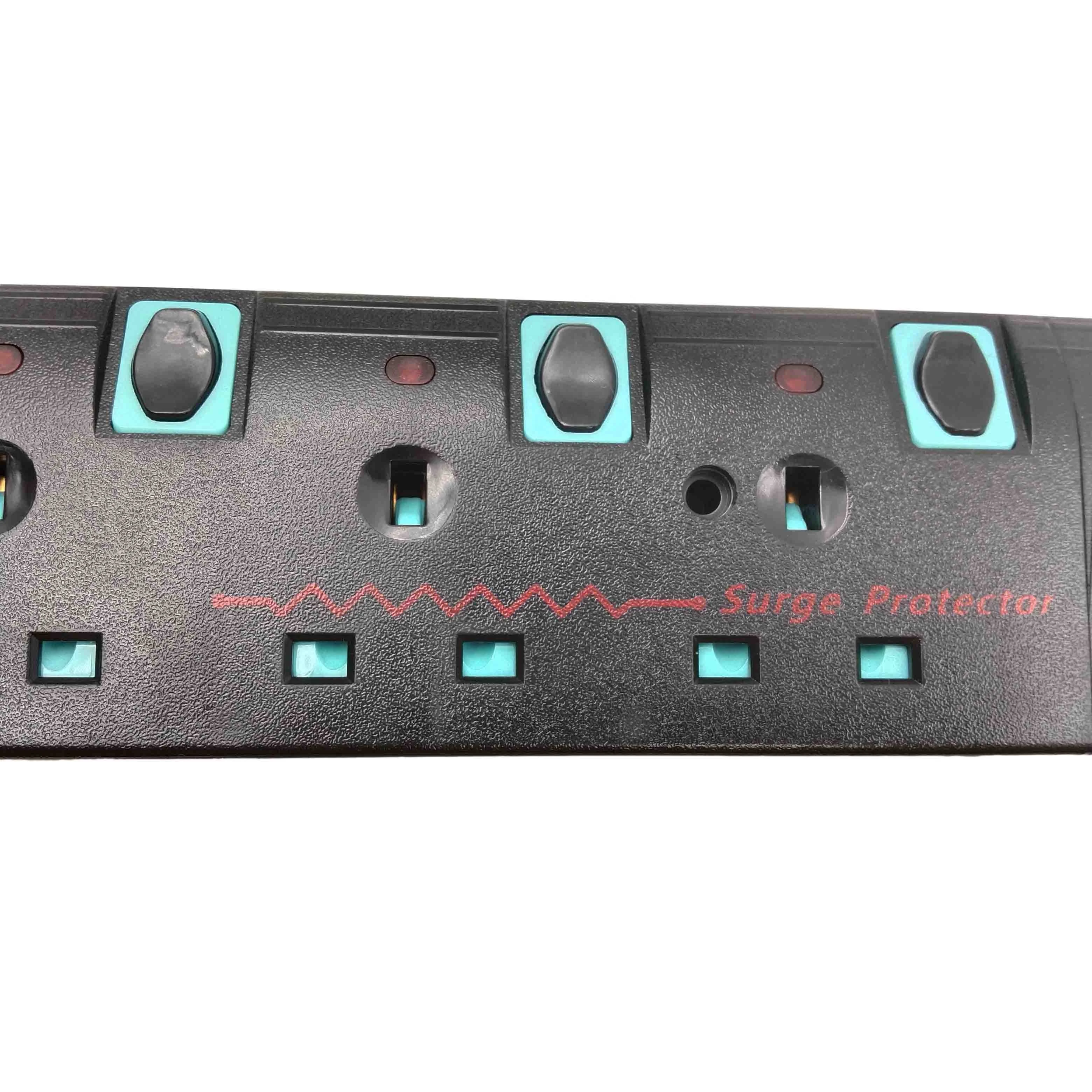 UK BS1363 Plug 4&6 ways Power Socket with Surge Protector