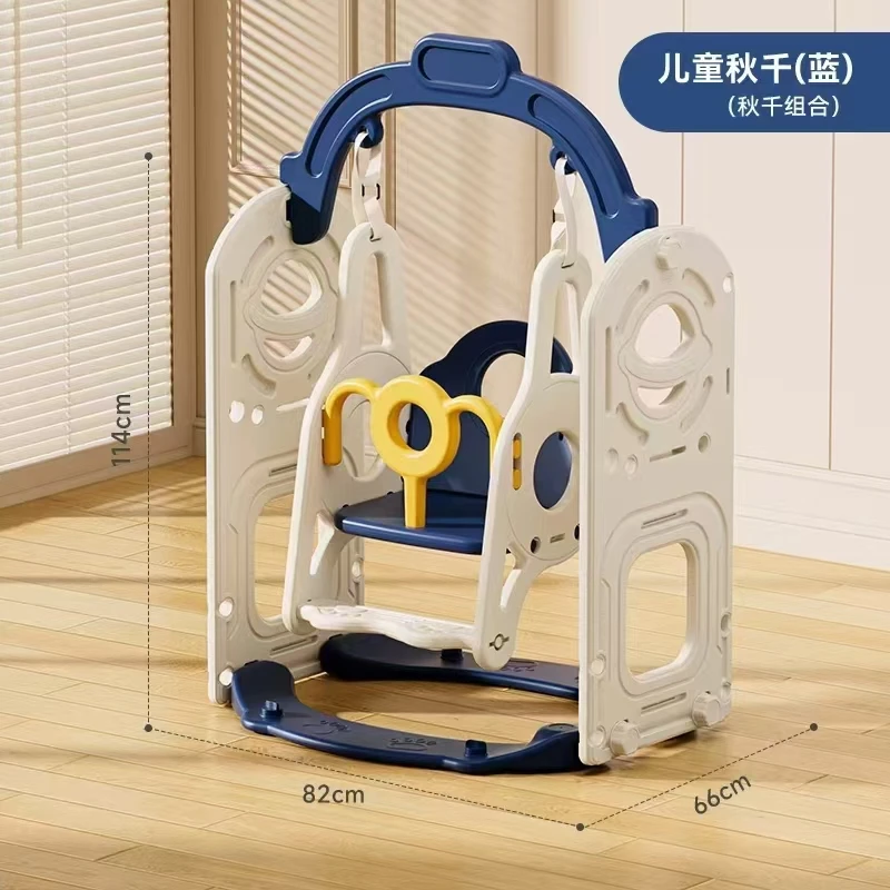 9 In 1Kids Toddler Plastic Indoor Playground Slide And Swing Set Baby Climber Slide Play Set with Basketball Hoop