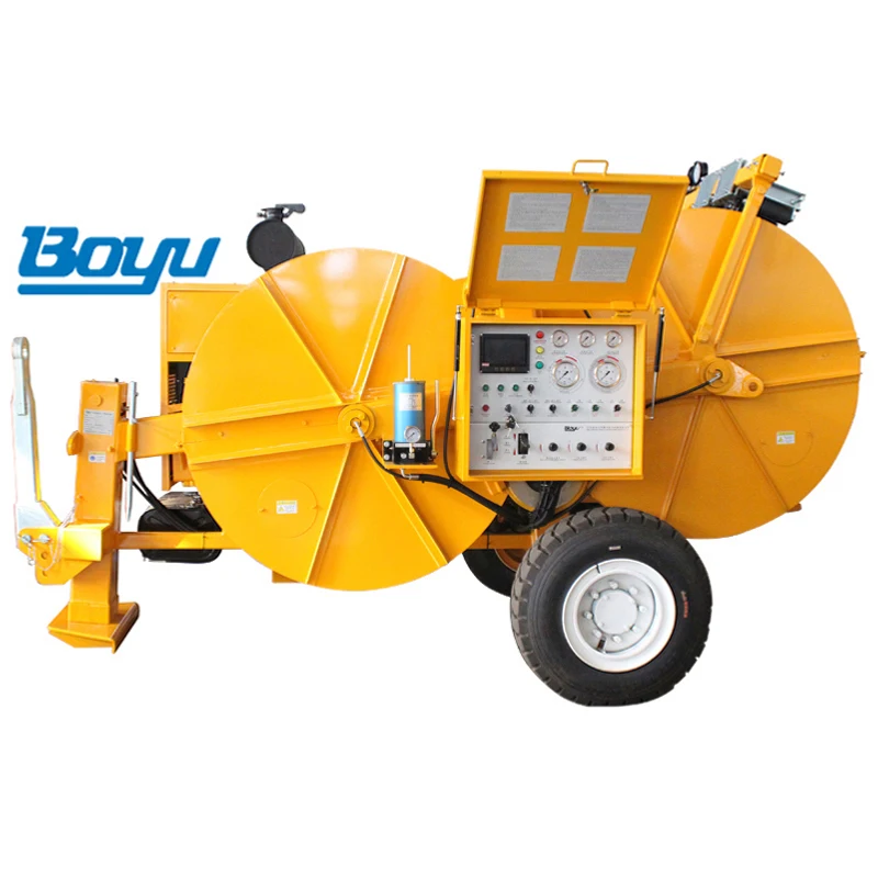 Precision 2x35kN 77kw(103hp) Hydraulic Cable Puller Tensioner Stringing Equipment