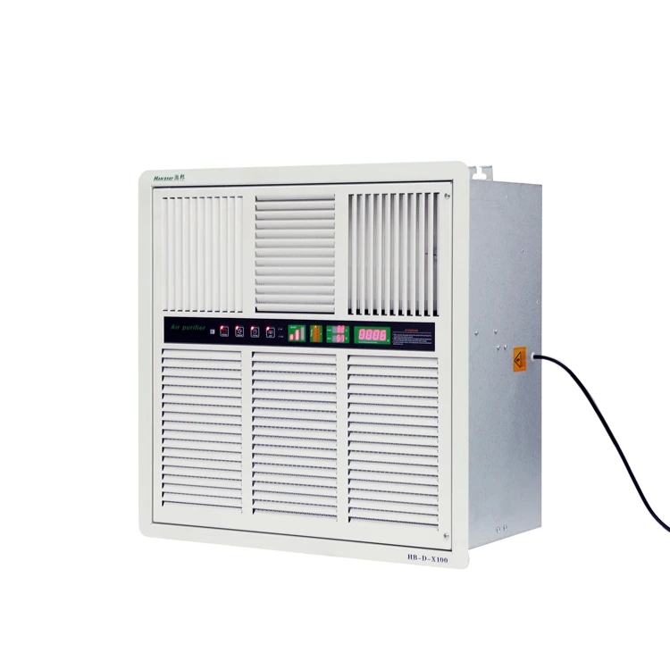 Ceiling Reusable Deodorization Machine ESP Air Purifier Remove Ammonia Odor Remote Control for Toilet HVAC Pet Mall Hotel